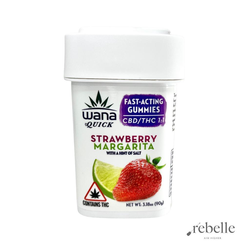 Wana 1:1 Strawberry Margarita [20pk] (100mg CBD/100mg THC) for Sale ...